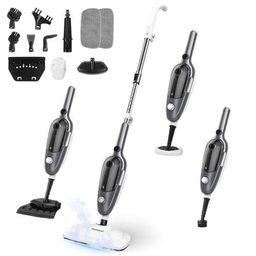 Mxnsewr Steam Mop - All-in-one Powerful Handheld Steam Cleaner Detachable Floor Steamer with 11 Accessories, MultiPurpose Steamer for Hardwood Floors, Clothes,Windows,Tiles,Carpet, Whole Home Use(Grey） - Image 1