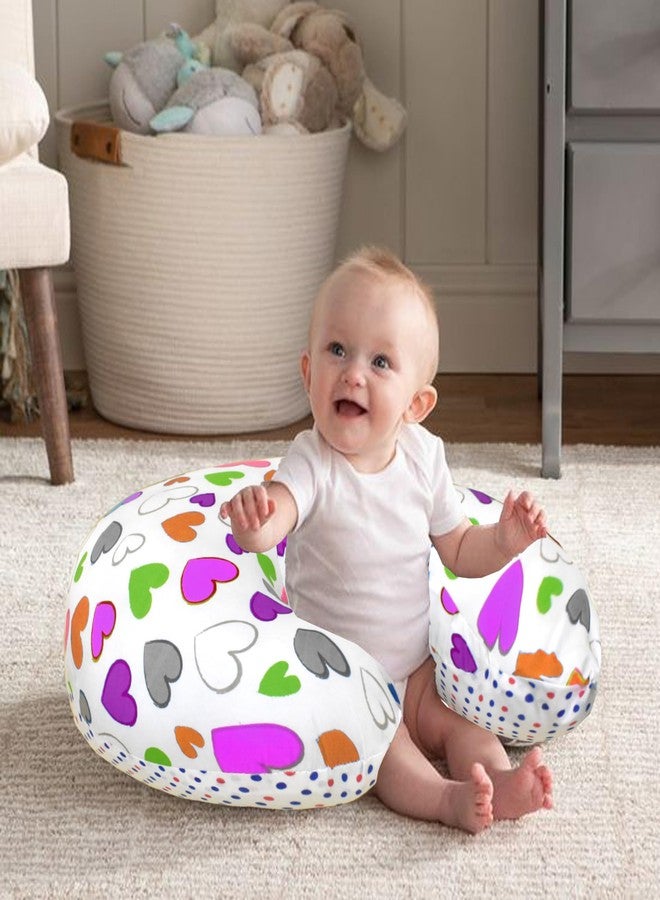 VParents Multipurpose Baby Feeding Nursing Cum Maternity Pillow for New Born Cotton, Recommended for Maternity, Nursing, Medical Daisy (Purple) 110251 - Image 2