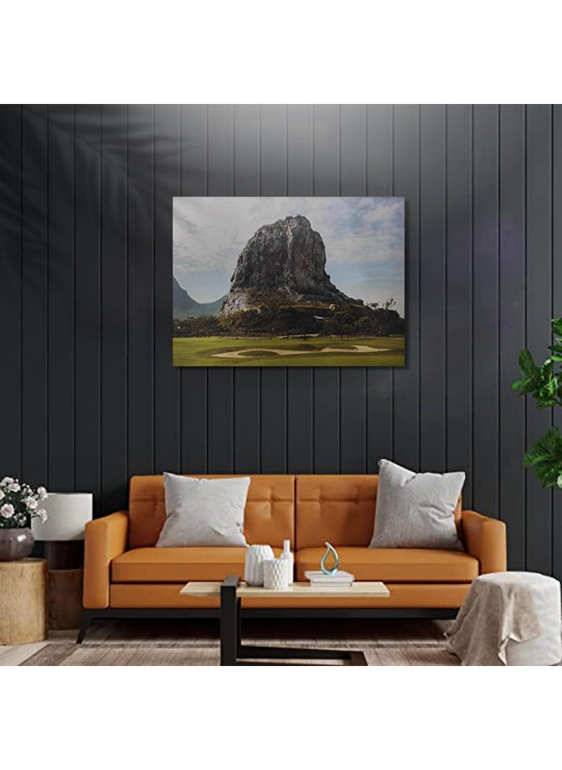Plus Value Plus Value Rock Mountain Painting Vastu Feng Shui Canvas Paintings Print for Home Bedroom Living Room Office 24 x 16 inches  - Image 2
