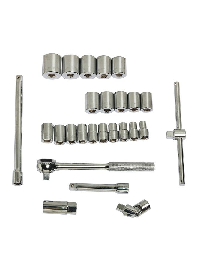 Stanley 86-477 27Pc Chrome Finish Metric Socket Set - Image 5