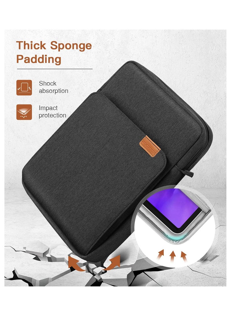 SYOSI 9 To 11 Inch Tablet Sleeve Bag Fits For IPad Air 5 10.9In 2022 IPad Pro 11 M2 2022 To 2018 IPad 10th 10.9 Air 4 10.9 Tab S8 2022 Handle Carrying Case With Shoulder Strap Black - Image 3