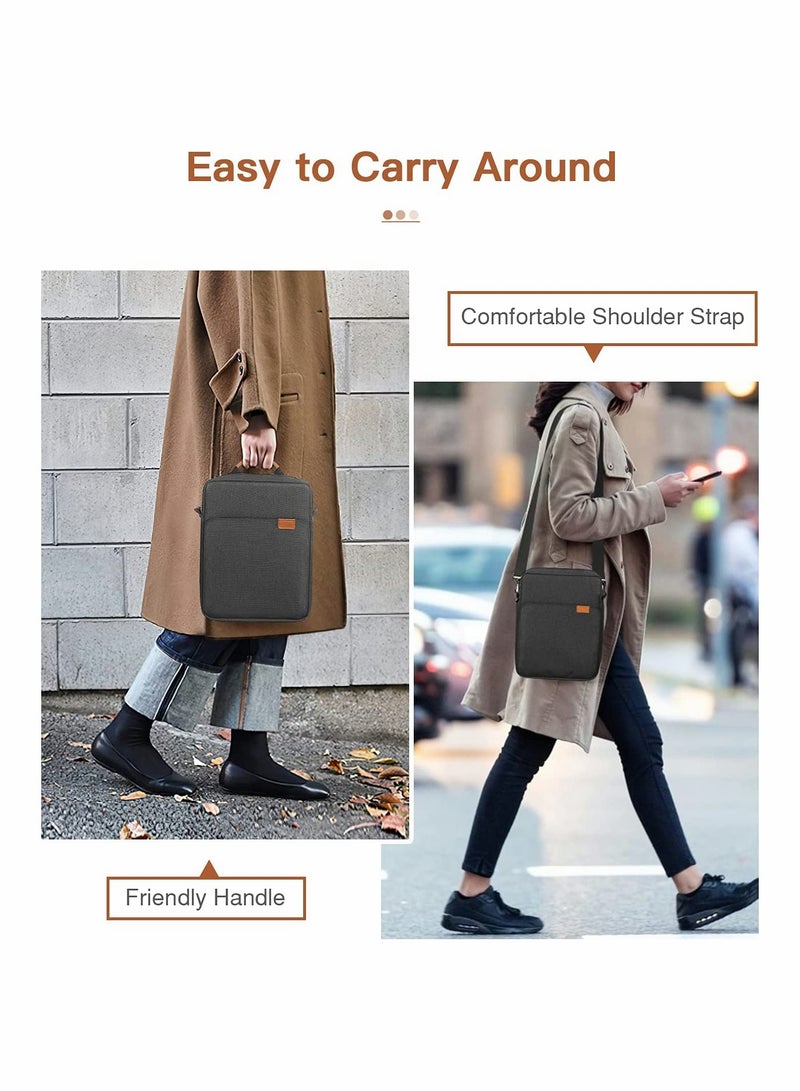 SYOSI 9 To 11 Inch Tablet Sleeve Bag Fits For IPad Air 5 10.9In 2022 IPad Pro 11 M2 2022 To 2018 IPad 10th 10.9 Air 4 10.9 Tab S8 2022 Handle Carrying Case With Shoulder Strap Black - Image 4