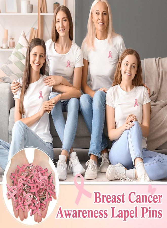 تونديامو دبابيس تنديامو الوردية للتوعية بسرطان الثدي، دبابيس شريط سرطان الثدي لبروش المجوهرات، حملة خيرية لجمع التبرعات (فراشة، 200 قطعة) - Image 5