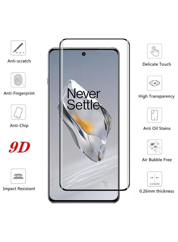 عام 2 + 2 حزمة ل ون بلس 12 ص 5 جرام واقي للشاشة مع عدسة الكاميرا حامي ، التغطية الكاملة الزجاج المقسى فيلم ، هد واضح مقاومة للخدش ل ون بلس 12 ص واقي للشاشة - Image 3