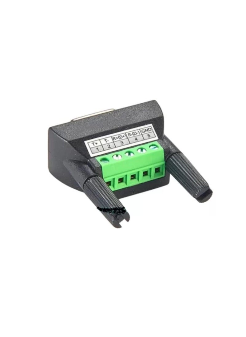 TECHTONICS TECHTONICS Mini DB9FtoTB Mini Female DB9 to Terminal Block Adapter Serial Port Converter Screw Terminal  - Image 2