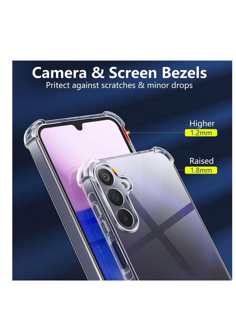 Samsung Galaxy A16 5G Clear Cover Case soft TPU Transparent Silicone Rubber Back Protective Case shock Absorbent Reinforced Corner for Samsung Galaxy A16 5G Clear (Clear) - Image 2