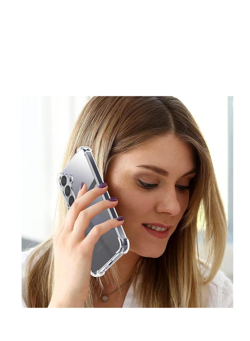 Samsung Galaxy A16 5G Clear Cover Case soft TPU Transparent Silicone Rubber Back Protective Case shock Absorbent Reinforced Corner for Samsung Galaxy A16 5G Clear (Clear) - Image 3