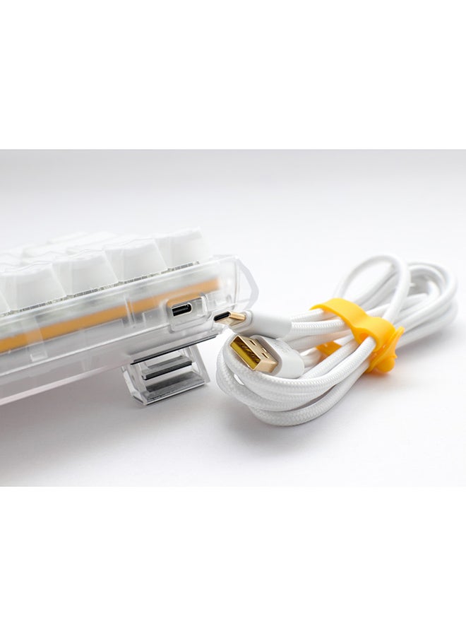 داكي مفتاح Ducky One 3 Aura White SF 65% Cherry Brown - Image 2