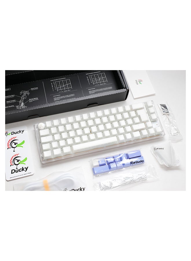 داكي مفتاح Ducky One 3 Aura White SF 65% Cherry Brown - Image 4