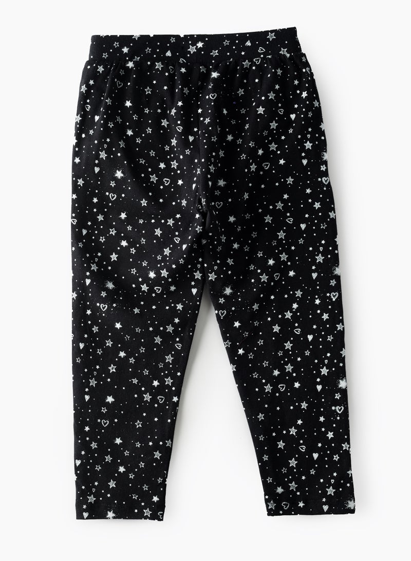 Jelliene Girls All Over Printed Knit Sweat Pants, Soft and Comfortable Sweatpants for Girls - Image 2