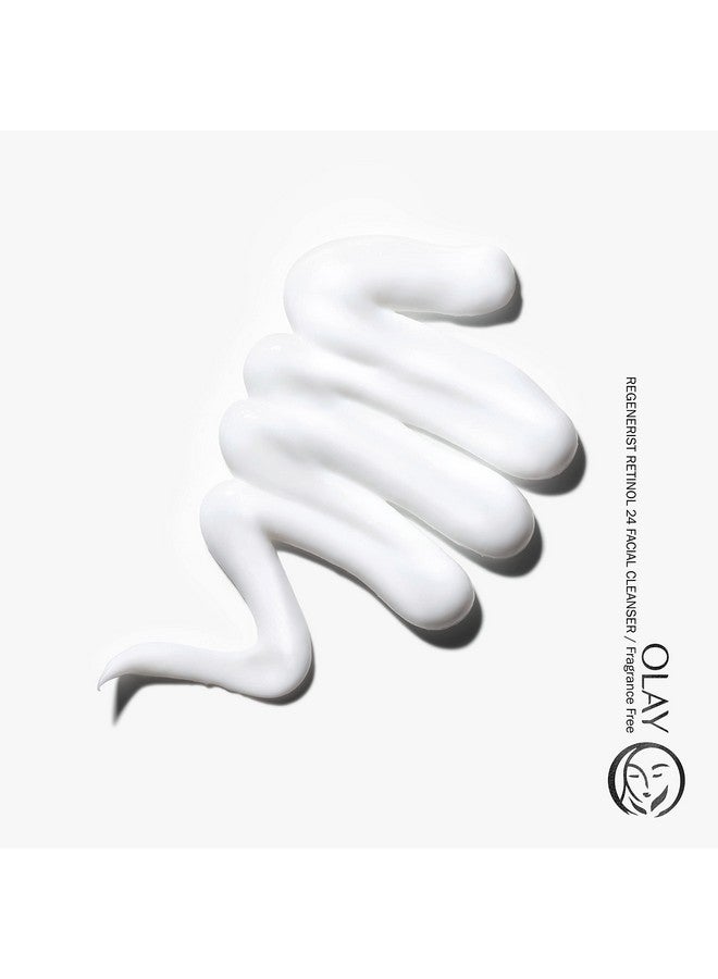 Olay Retinol 24 Duo Pack, Renewing Exfoliating Cleanser, FragranceFree 5.0 FL oz, Night Moisturizer, Fragrance-Free, 1.7 oz, 4ct Retinol Cleansing Melts - Image 3