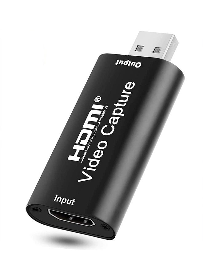 بشكل مختصر كرتات التقاط الصوت والفيديو المحمولة، تسجيل HDMI إلى USB 2.0 1080P 4K عبر ربط كاميرا DSLR كاميرا فيديو كاميرا الأكشن لالتقاط عالية الدقة، البث المباشر، المؤتمرات الفيديوية، التدريس، الألعاب - Image 1