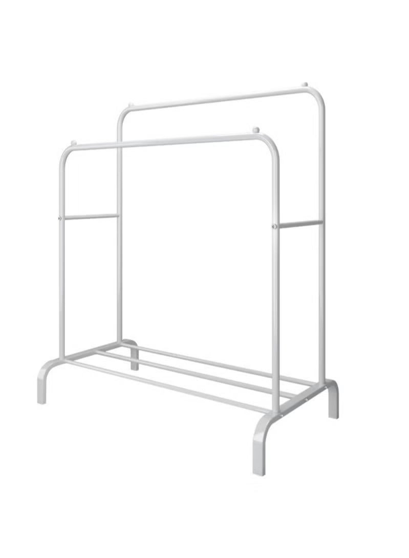 كادي ون منظم علاقة ملابس لغرفة النوم بعمود مزدوج متعدد الوظائف، أبيض - 55.12 × 109.98 × 145.03 سم - Image 5