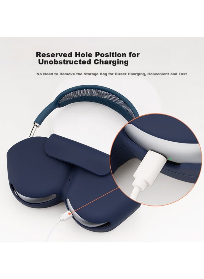 Kmaxai Sleep Case For Apple Airpods Max, Headphone Silicone Protective Cover, Ultra-thin Shell, Scratch-resistant And Shockproof, Simple Soft Case, Black - Image 2