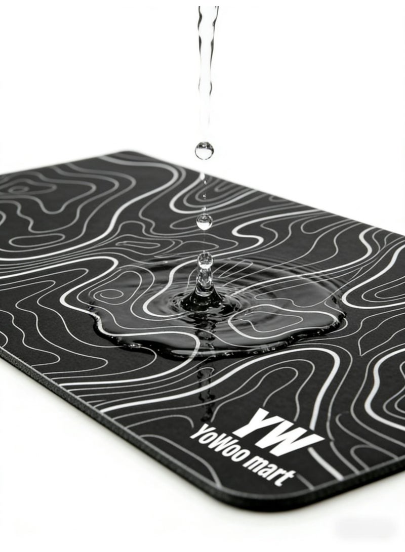 لوحة ماوس مقاومة للماء للألعاب – لوحة ماوس كبيرة ممتدة مانعة للانزلاق للاعبين، سطح دقيق، تصميم متين، لوحة ماوس لأجهزة الكمبيوتر المحمولة للألعاب، لوحة ماوس كبيرة للمكتب، لوحة مفاتيح الكمبيوتر الشخصي مانعة للانزلاق 900 * 400 * 3 مم، سماكة أكبر، حصيرة طاولة مطاطية فائقة، حواف مصممة للماوس ولوحة المفاتيح، للألعاب في المنزل والمكتب - Image 3