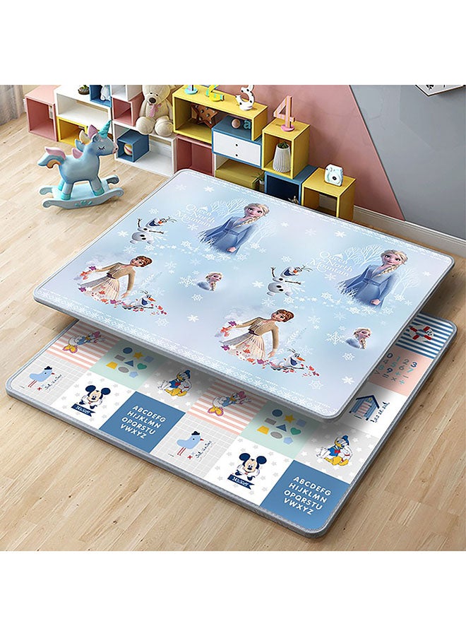 Galaxy سجاد لعب قابل للعكس من جالاكسي للأطفال - سمك 1 سم، غير سام ومقاوم للماء | سجادة لعب كبيرة قابلة للطي بموضوع مجمد مع طباعة حيوانات وغابة على الجانبين | سجادة فوم آمنة للأطفال والرضع - Image 4