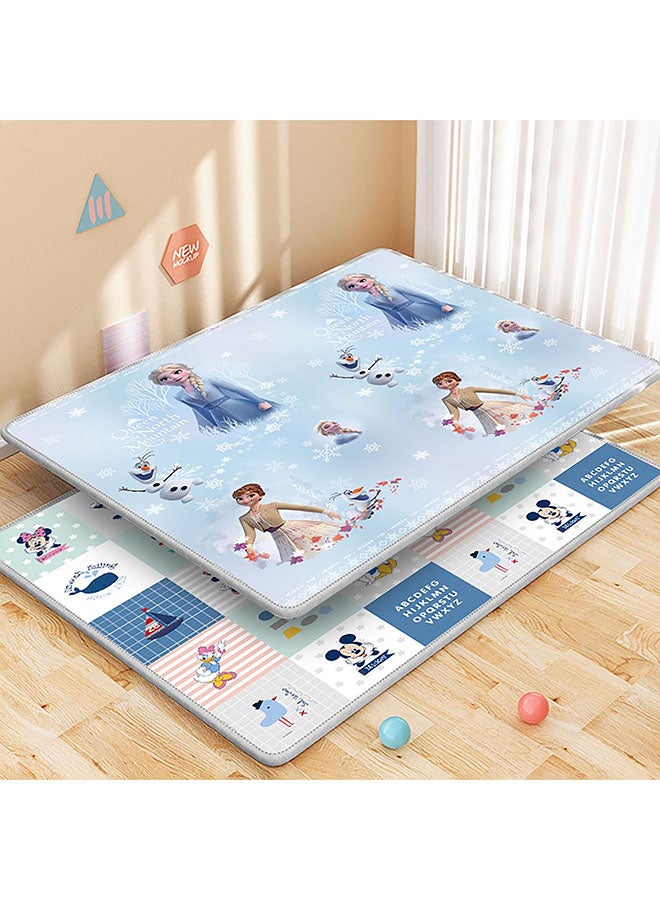 Galaxy سجاد لعب قابل للعكس من جالاكسي للأطفال - سمك 1 سم، غير سام ومقاوم للماء | سجادة لعب كبيرة قابلة للطي بموضوع مجمد مع طباعة حيوانات وغابة على الجانبين | سجادة فوم آمنة للأطفال والرضع - Image 2