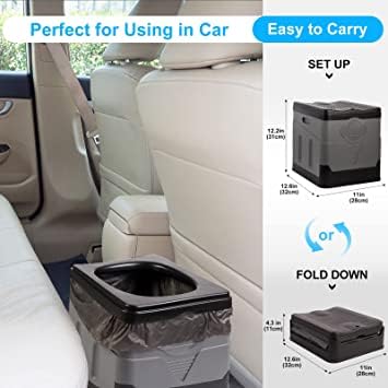 Dhadh Portable Toilet for Adults Camping,Portable Travel Toilet with Lid,Foldable Portable Emergency Potty for Car/Outdoor - Image 5