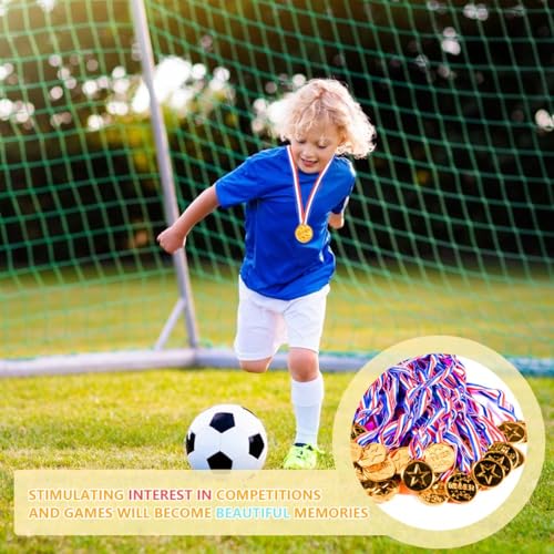 KISEER 40 Pieces Plastic Gold Winner Award Medals Bulk for Sports, Games Competitions, Party Favors and Decorations - Image 5
