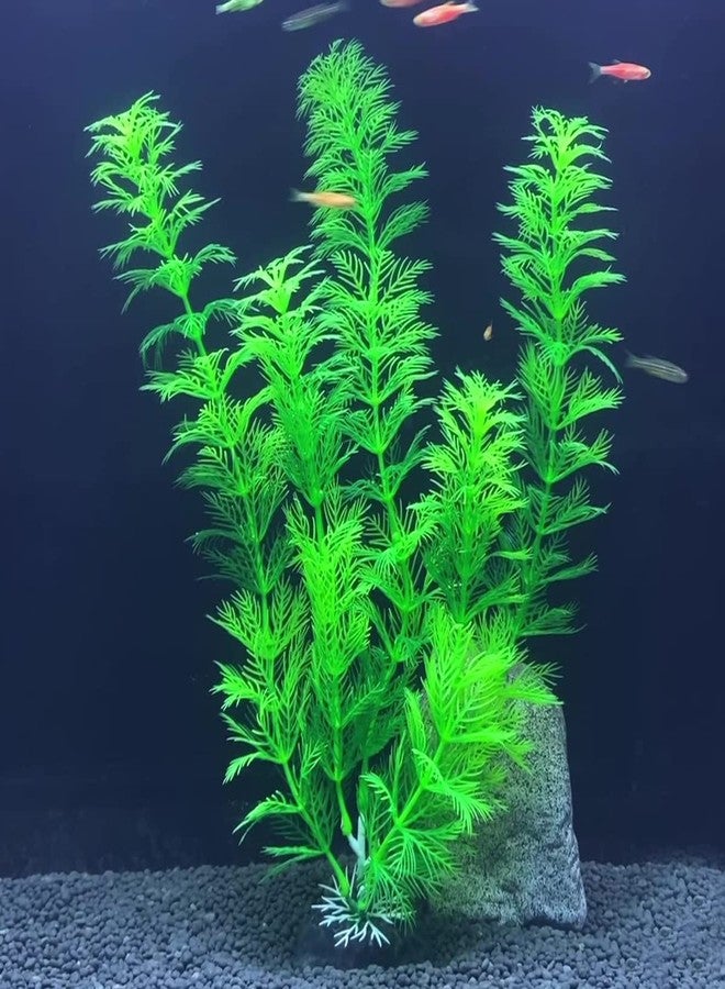 TANOMA Artificial Aquarium Plants Plastic, Fake Plants for Aquarium Fish Tank, Realistic Plant 10PCS - Image 3