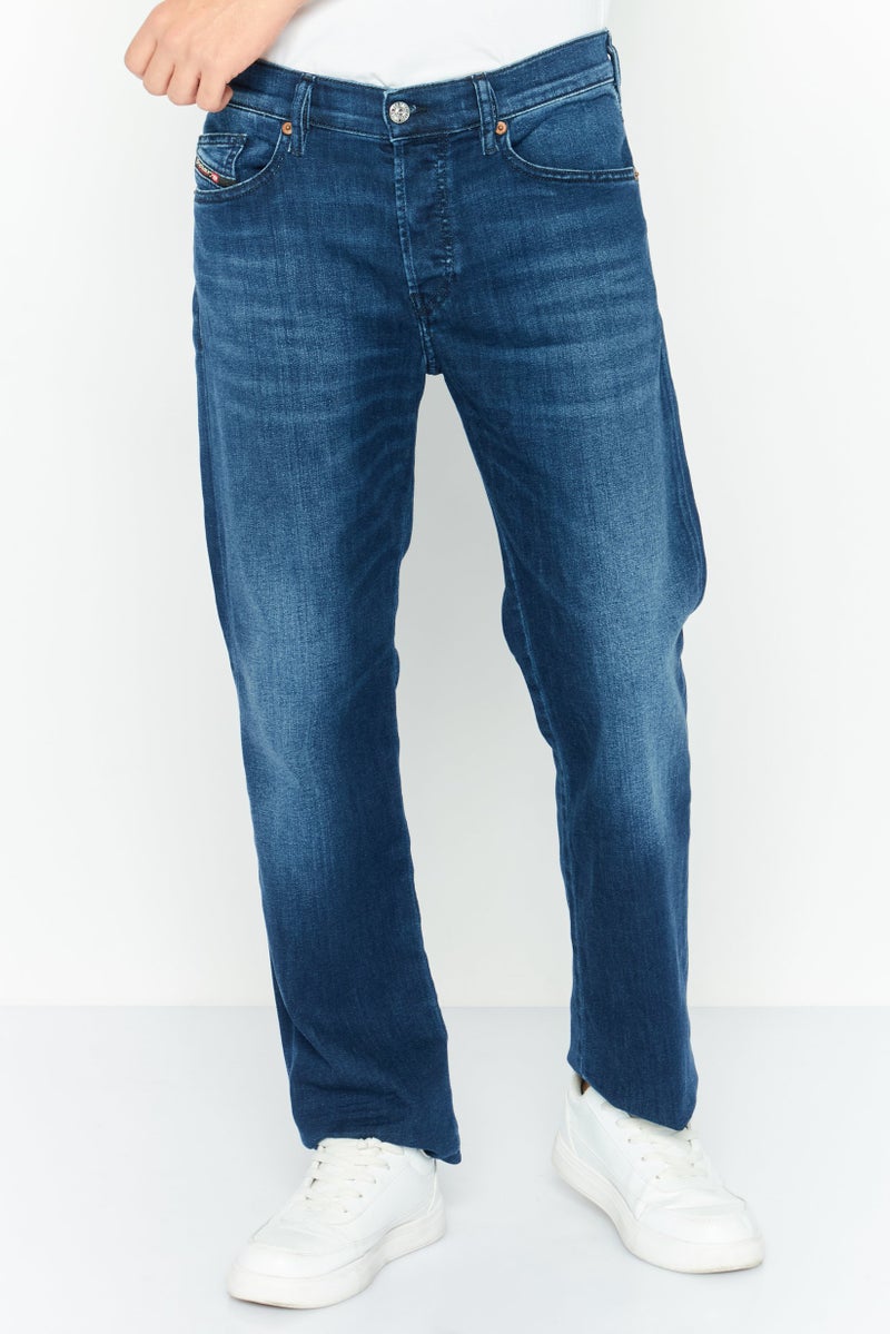 DIESEL جينز دنيم مستقيم للرجال من D-Mihtry، قابل للتمدد، لون أزرق داكن - Image 1