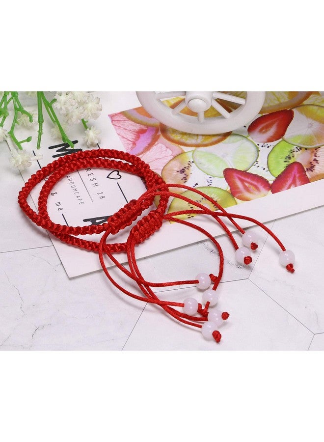 PENTA ANGEL Red Hand String Bracelet 12Pcs Adjustable Braided Lucky Cord Bracelet Strap For Protection Success Friendship Graduation Birthday Lovers Gift For Men Women Adults - Image 4