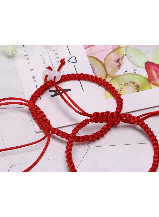 PENTA ANGEL Red Hand String Bracelet 12Pcs Adjustable Braided Lucky Cord Bracelet Strap For Protection Success Friendship Graduation Birthday Lovers Gift For Men Women Adults - Image 5
