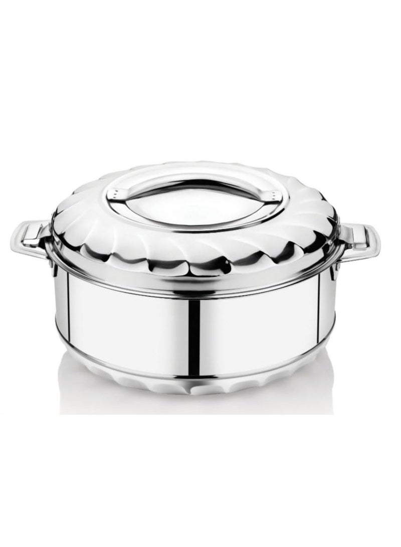 Premium Stainless Steel Hot Pot 3500ml Capacity with Double Wall Thermal Insulation and Modern Design Perfect for Side Dishes and Medium Meals Serving with Style - Image 2