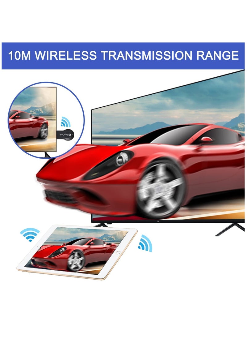 KASTWAVE - Anycast HDMI Wireless Display Adapter - WiFi 1080P Mobile Screen Mirroring Receiver Dongle to TV/Projector Receiver Support Windows Android Mac iOS - Image 1