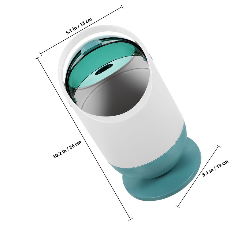 Trash Can Small Wastebasket Desktop Garbage Bin Container Bathroom Countertop Garbage Basket - Image 2