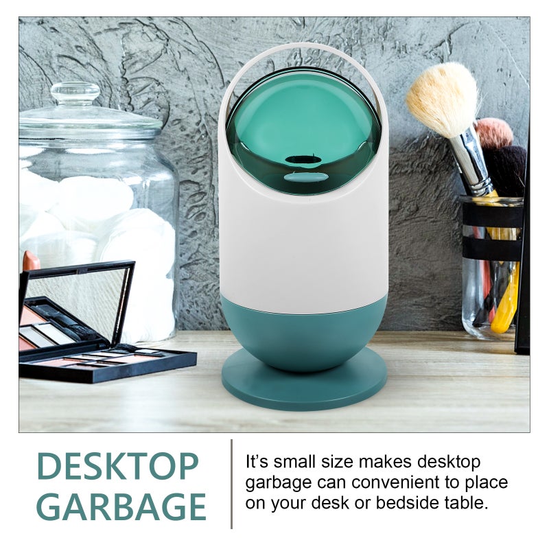 Trash Can Small Wastebasket Desktop Garbage Bin Container Bathroom Countertop Garbage Basket - Image 4