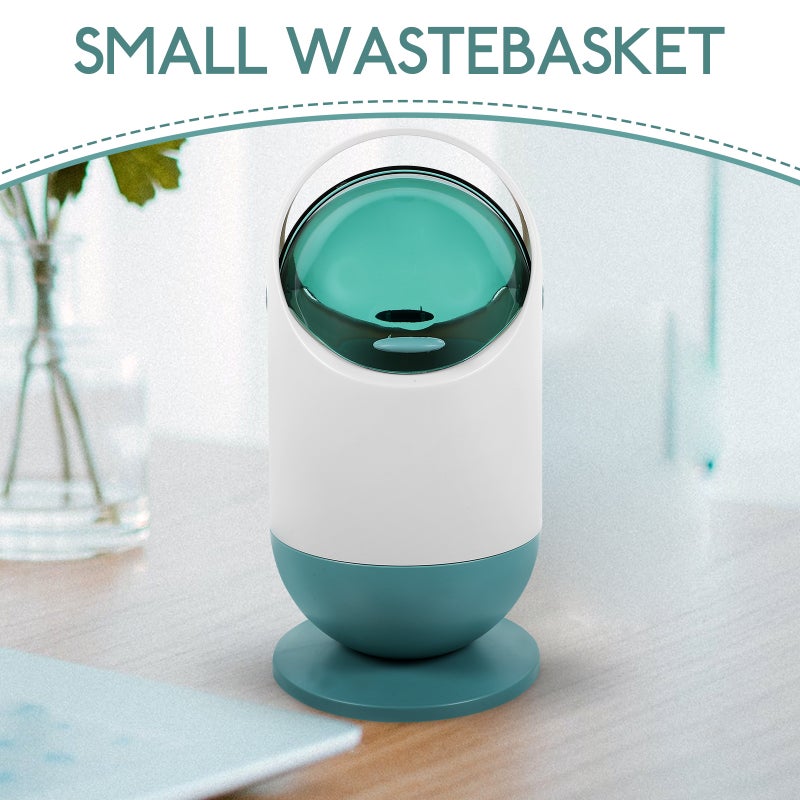 Trash Can Small Wastebasket Desktop Garbage Bin Container Bathroom Countertop Garbage Basket - Image 3