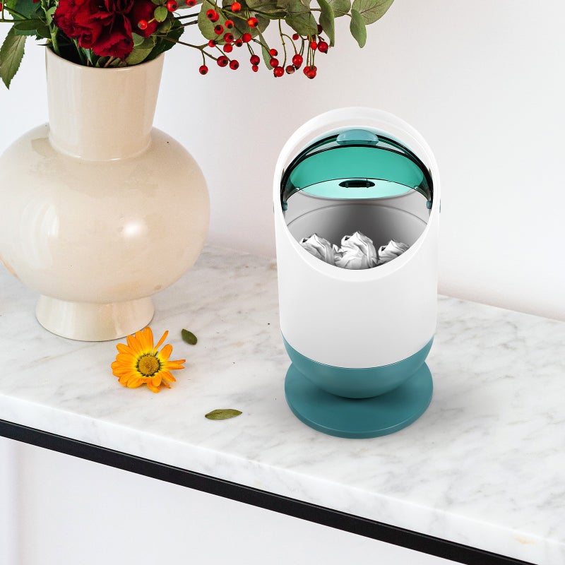Trash Can Small Wastebasket Desktop Garbage Bin Container Bathroom Countertop Garbage Basket - Image 5