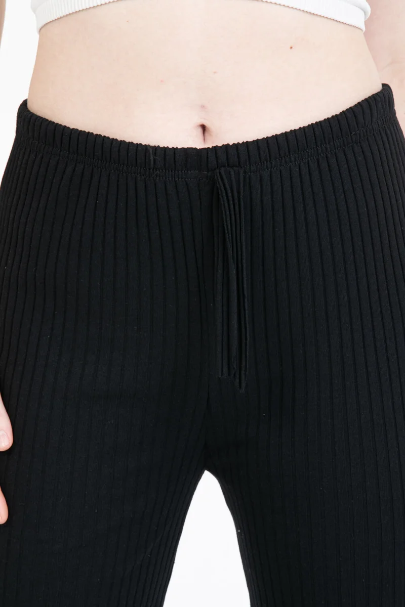 بلونس Ribbed Women's Sports Trousers with Elastic Waist