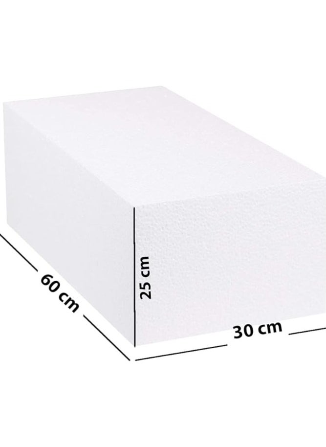 Poppins Home - Large Styrofoam Blocks for Project (White,25cm) - Image 1