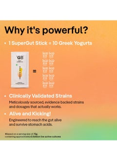 The Good Bug Smooth Move SuperGut Powder 1 Billion CFU of Clinically Proven Strains Pre With Probiotic, Nutrients Eases Constipation - 30 Days Pack  - Image 5