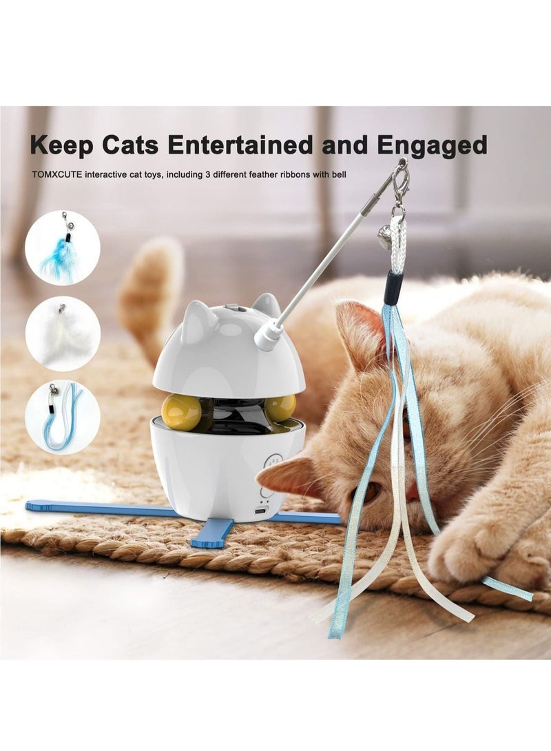 general Cat Toys for Indoor Cats: Rechargeable Automatic Interactive Cat Toy - Electric Robotic Kitten Feather Toys - Adjustable Laser Angle for Exercise, Play Alone, Chasing 5.0 - Image 4