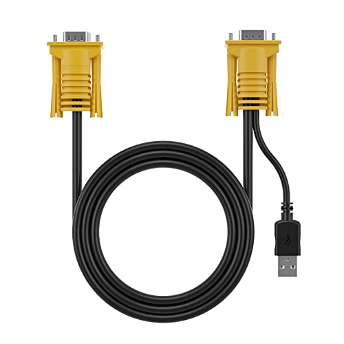 MT-VIKI 2-in-1 USB VGA KVM Cable 5m (16ft) for USB KVM Switch VGA - Image 5