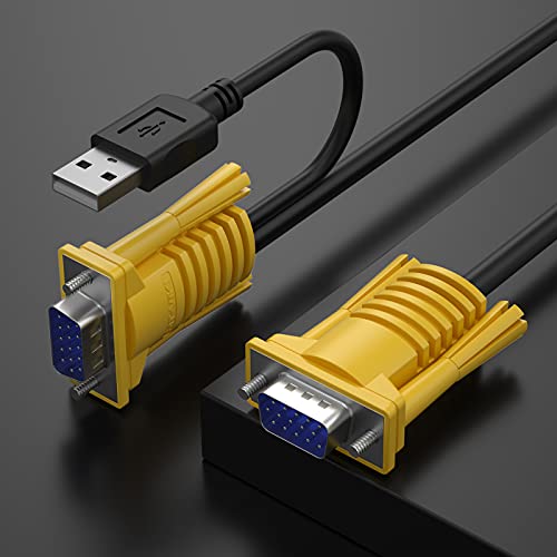 MT-VIKI 2-in-1 USB VGA KVM Cable 5m (16ft) for USB KVM Switch VGA - Image 4
