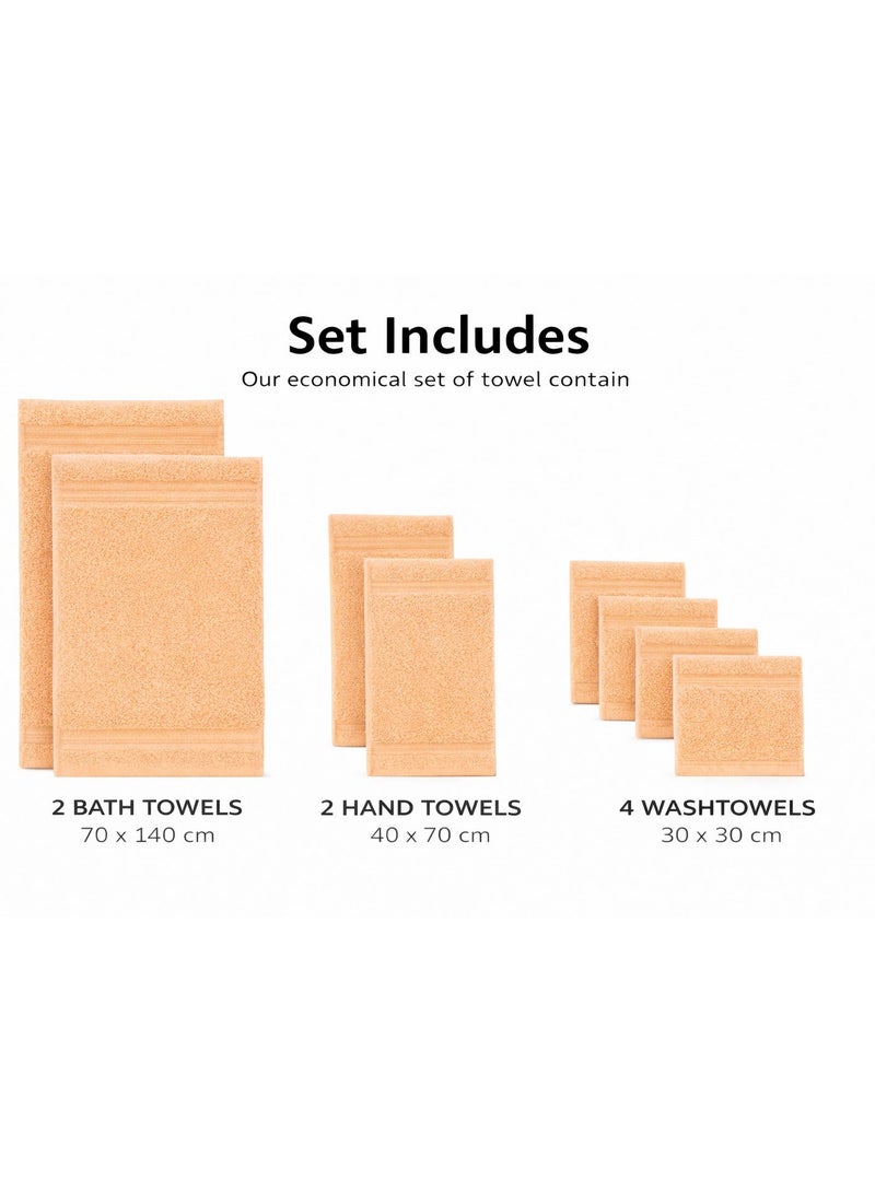 Bliss Casa - 8 Pieces Towel Set - 2 Bath Towels, 2 Hand Towels, and 4 Washcloths, 600 GSM Ring Spun Cotton Highly Absorbent Towels for Bathroom, Shower Towel - Image 2