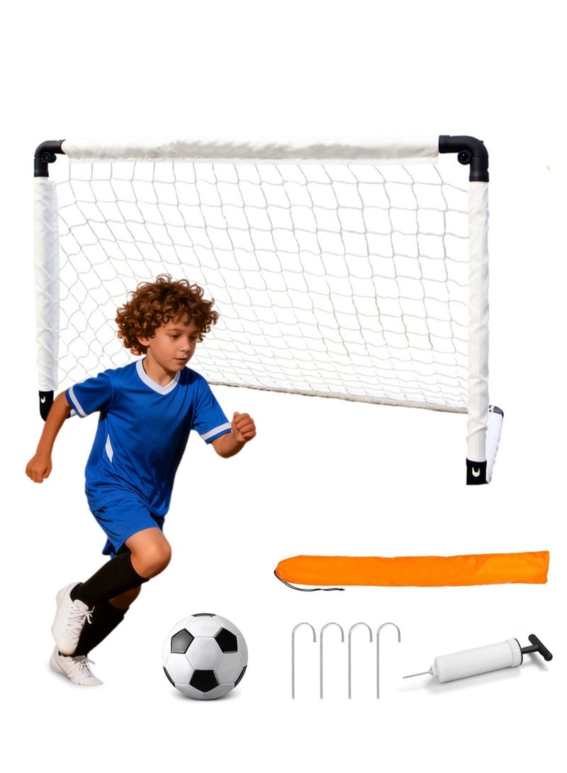 DMG TECH DMG Pop Up Soccer Goal, Portable Football Net for Backyard Training, Includes Pump, Carry Bag & Ball, Kids & Youth Practice Equipment, Outdoor Games & Family Sports Gift - Image 1