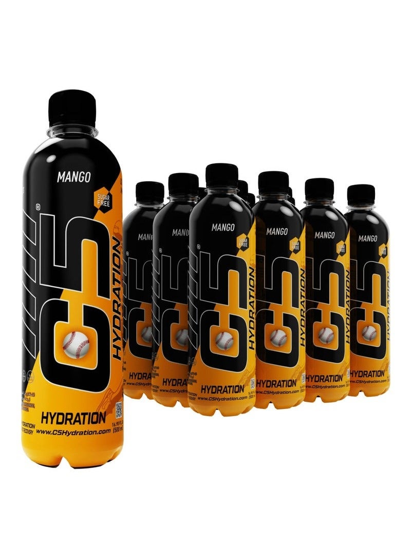 C5 Hydration Drink 500ML Mango Pack of 12 - Image 1