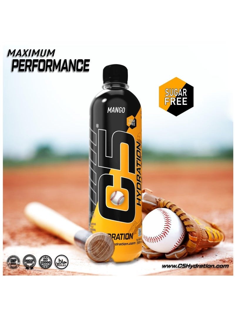 C5 Hydration Drink 500ML Mango Pack of 12 - Image 2
