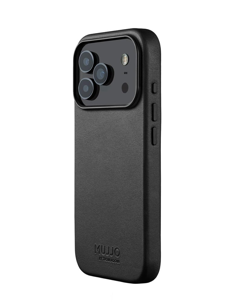 Mujjo Leather Case for iPhone 17 Pro â€“ MagSafe Compatible - Black - Image 1