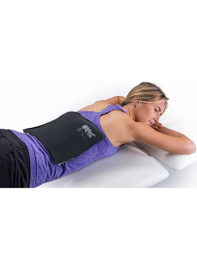 Chattanooga ColPac - Reusable Gel Ice Pack - Black Polyurethane - Standard - 10 in x 13.5 in - Cold Therapy - Knee, Arm, Elbow, Shoulder, Back - Aches, Swelling, Bruises, Sprains, Inflammation - Image 2