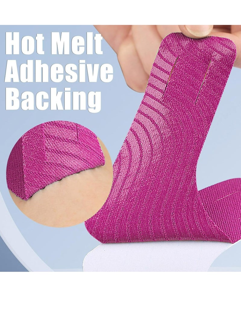 Generic 10 PCS Kinesiology Tape, Muscle Support Adhesive Elastic Athletic Sports Tape Therapy Recovery V Type for Knees, Shoulder, Joint Pain Relief  - Image 5
