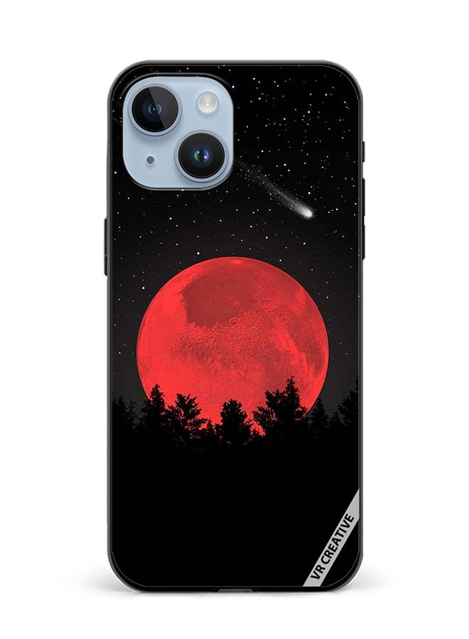 VR CREATIVE Protective Case Cover For Apple iPhone 15 Bloody Moon Design Multicolour - Image 1