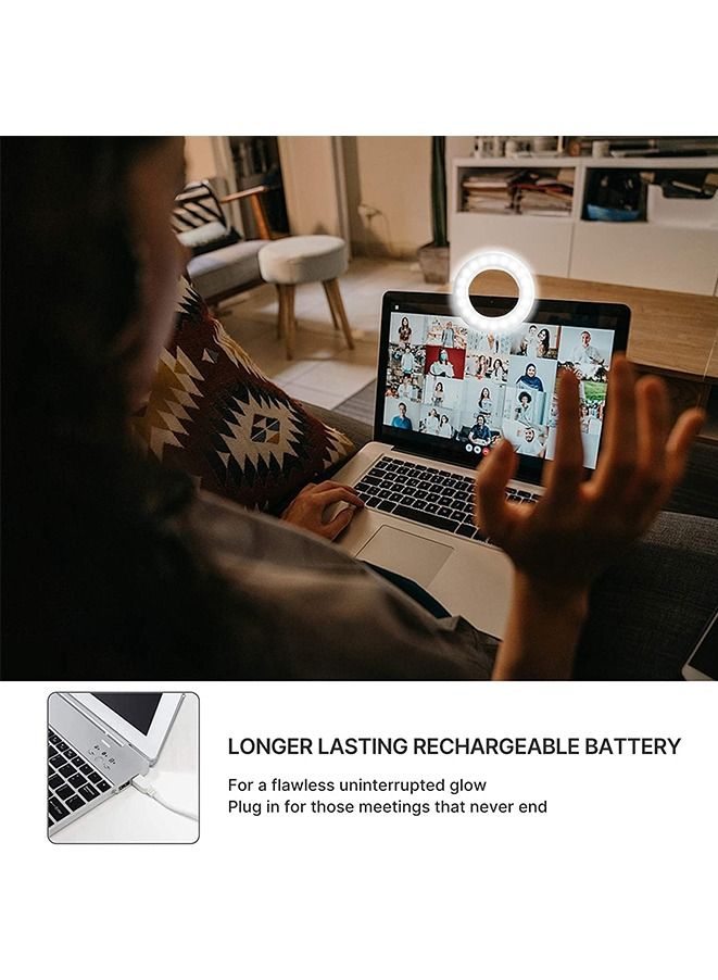 Muyixin Zoom Call Light Laptop Light for Video Conferencing Phone Selfie Ring Light LED Circle Mini Light for Zoom Call  - Image 3