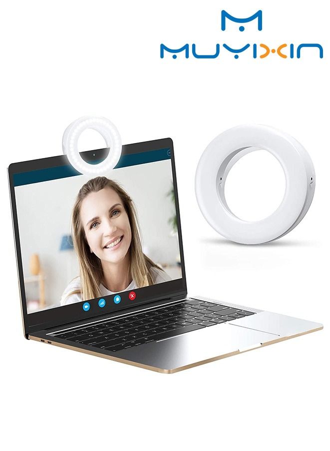 Muyixin Zoom Call Light Laptop Light for Video Conferencing Phone Selfie Ring Light LED Circle Mini Light for Zoom Call  - Image 1