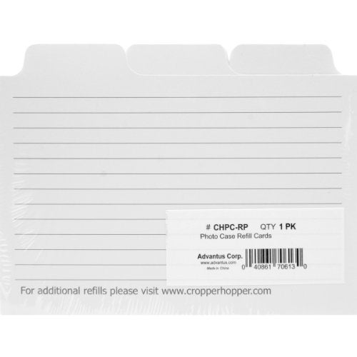 Advantus Cropper Hopper Photo Case Refill Cards 12/Pkg, 4"X6",White - Image 5